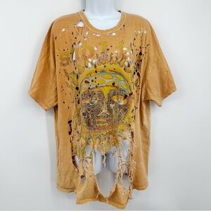 Sublime Urban Outfitters Short Sleeve Distressed Shirt Size Medium Band Tee